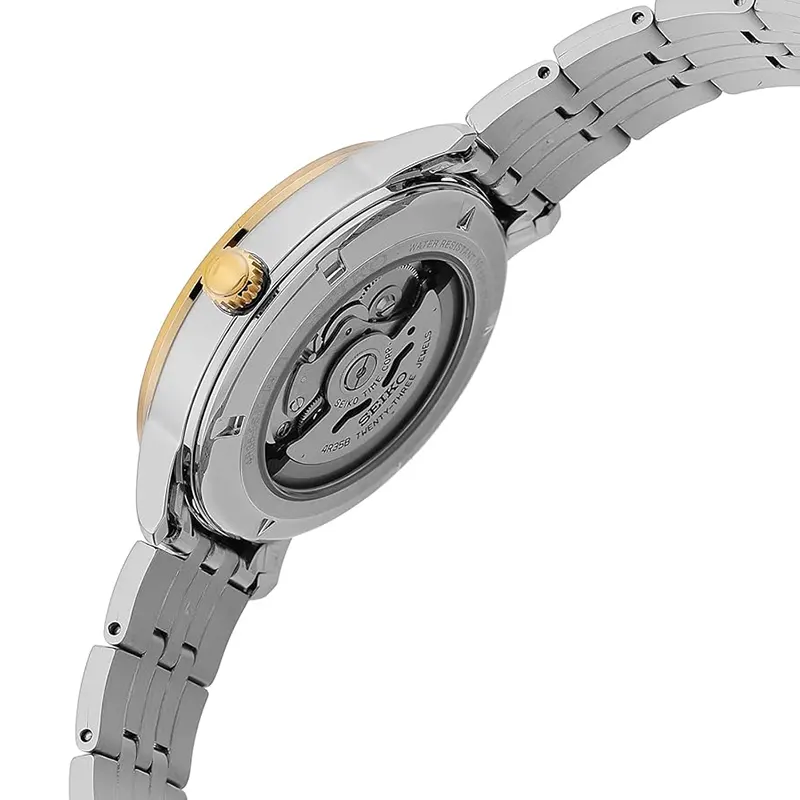 Seiko Essentials White Dial Two-tone Dress Men’s Watch- SRPH92K1